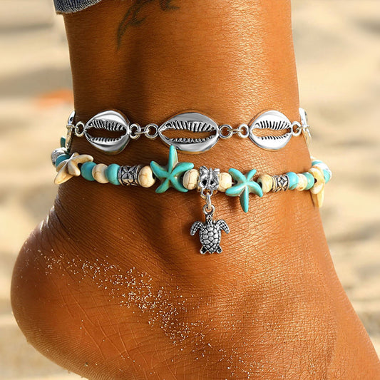 Boho Dolphin Charm Anklet