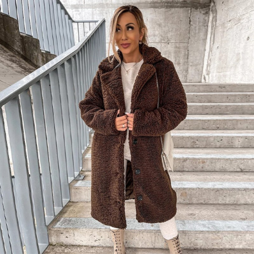 Teddy Coat | Stilig Myk Jakke