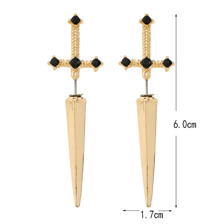 ØRERINGER MED GOTISK SVERD (PAR)