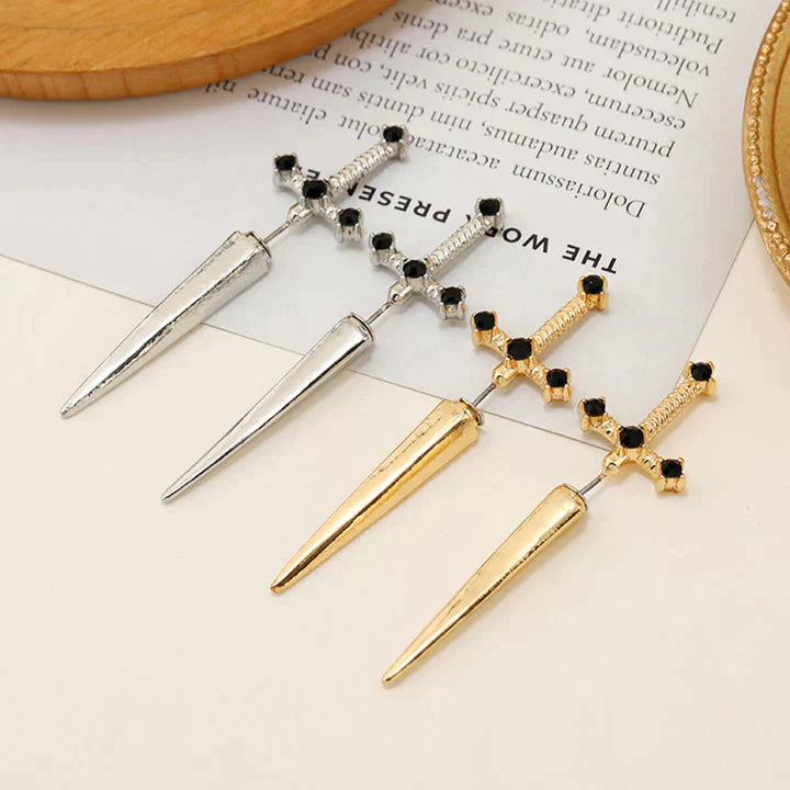 ØRERINGER MED GOTISK SVERD (PAR)