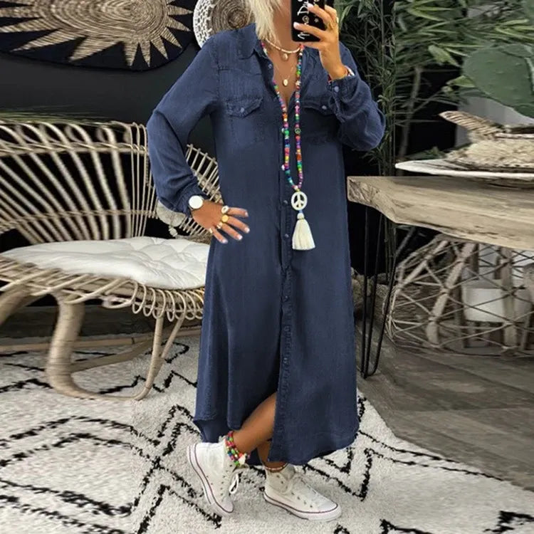 VERA - DENIMKJOLE FOR KVINNER