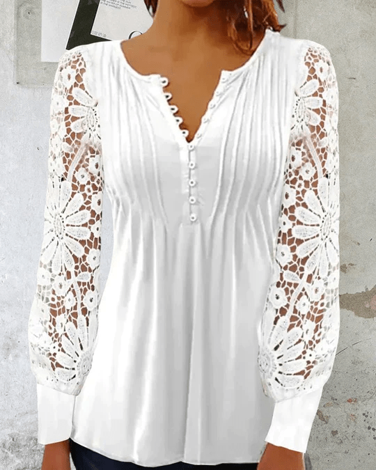 Jeanne - Elegant bluse med lange ermer NormalprisUtsalgspris