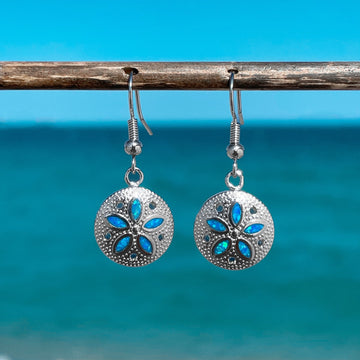 Opal Sand Dollar øredobber