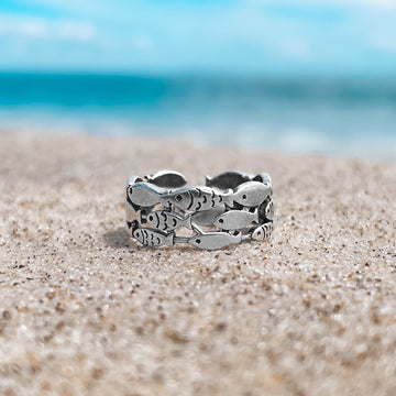 School of Fish Wrap Ring