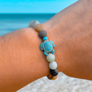 Sea Turtle Stone armbånd