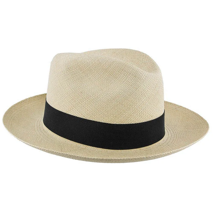 Panama fedora med midtdelle