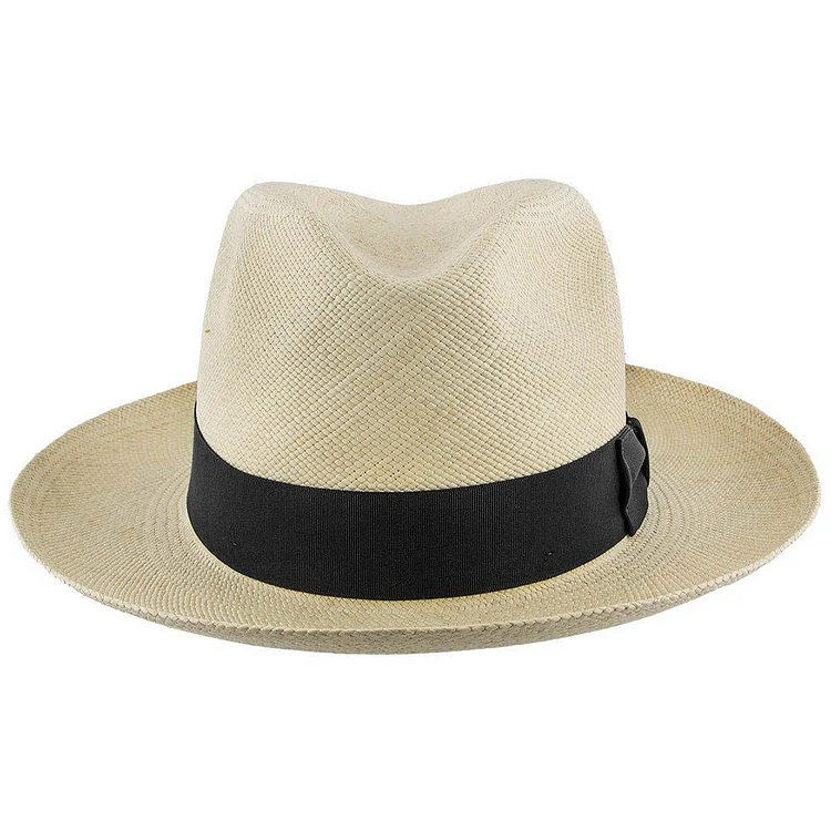 Panama fedora med midtdelle