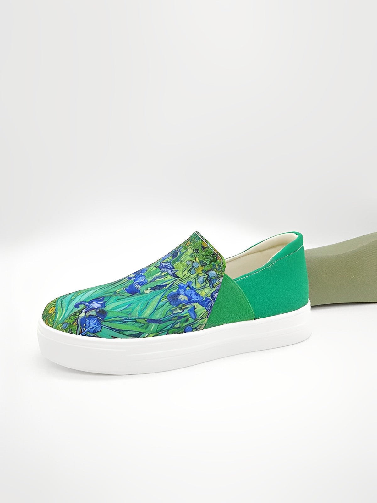 Van Gogh Irises Print Canvas Shoes