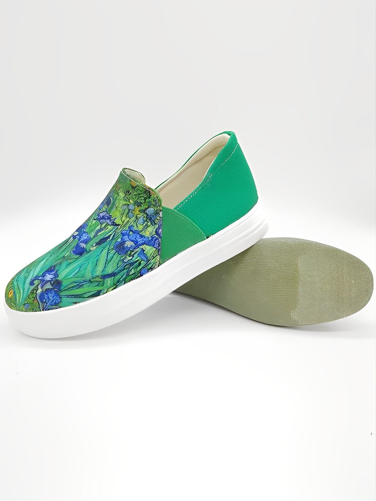 Van Gogh Irises Print Canvas Shoes