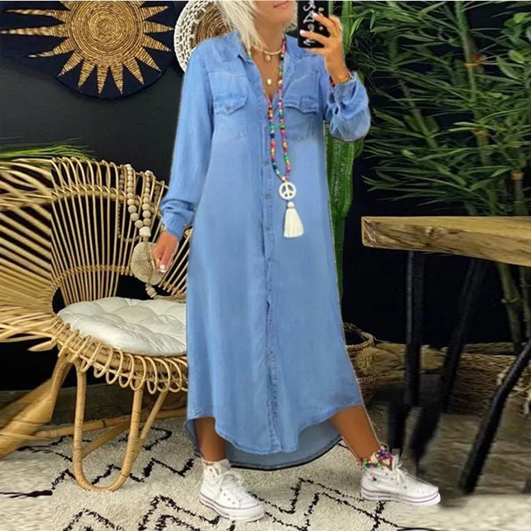 VERA - DENIMKJOLE FOR KVINNER