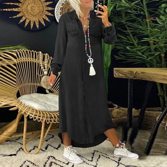VERA - DENIMKJOLE FOR KVINNER