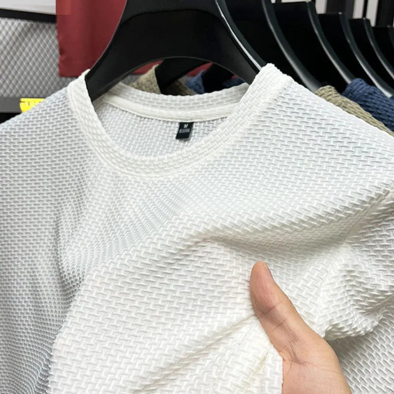 T-Skjorte en Maniche Corte i Mesh Issilke