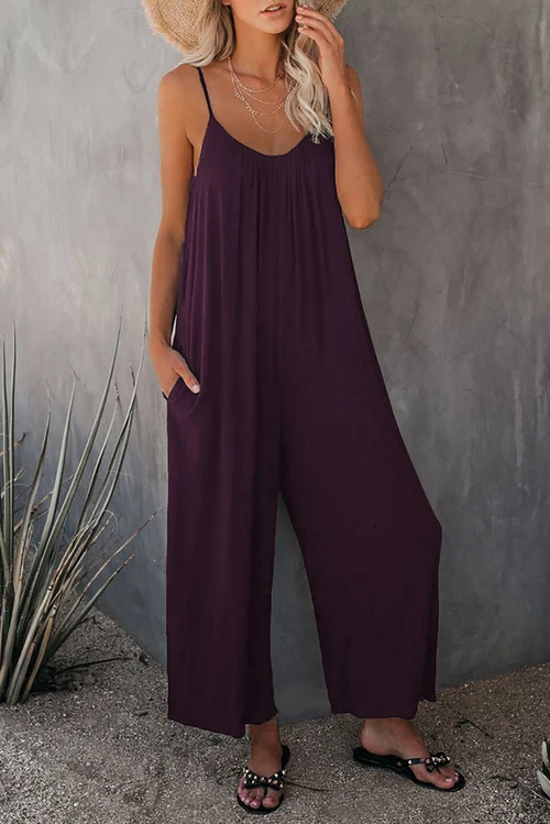 🔥Hot Sale 49% rabatt 🔥Ultimate Flowy Jumpsuit Med Lommer✨Kjøp 2 Ekstra 10% Avsla