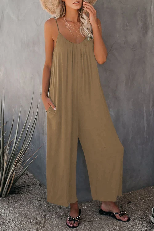 🔥Hot Sale 49% rabatt 🔥Ultimate Flowy Jumpsuit Med Lommer✨Kjøp 2 Ekstra 10% Avsla