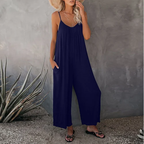 🔥Hot Sale 49% rabatt 🔥Ultimate Flowy Jumpsuit Med Lommer✨Kjøp 2 Ekstra 10% Avsla