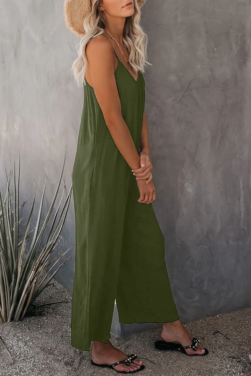 🔥Hot Sale 49% rabatt 🔥Ultimate Flowy Jumpsuit Med Lommer✨Kjøp 2 Ekstra 10% Avsla